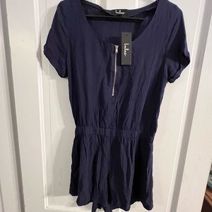 NWT Lulus size small navy jumpsuit